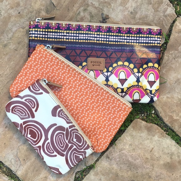 Fossil Handbags - ✨ Fossil Safari Set Cosmetic Bags ✨